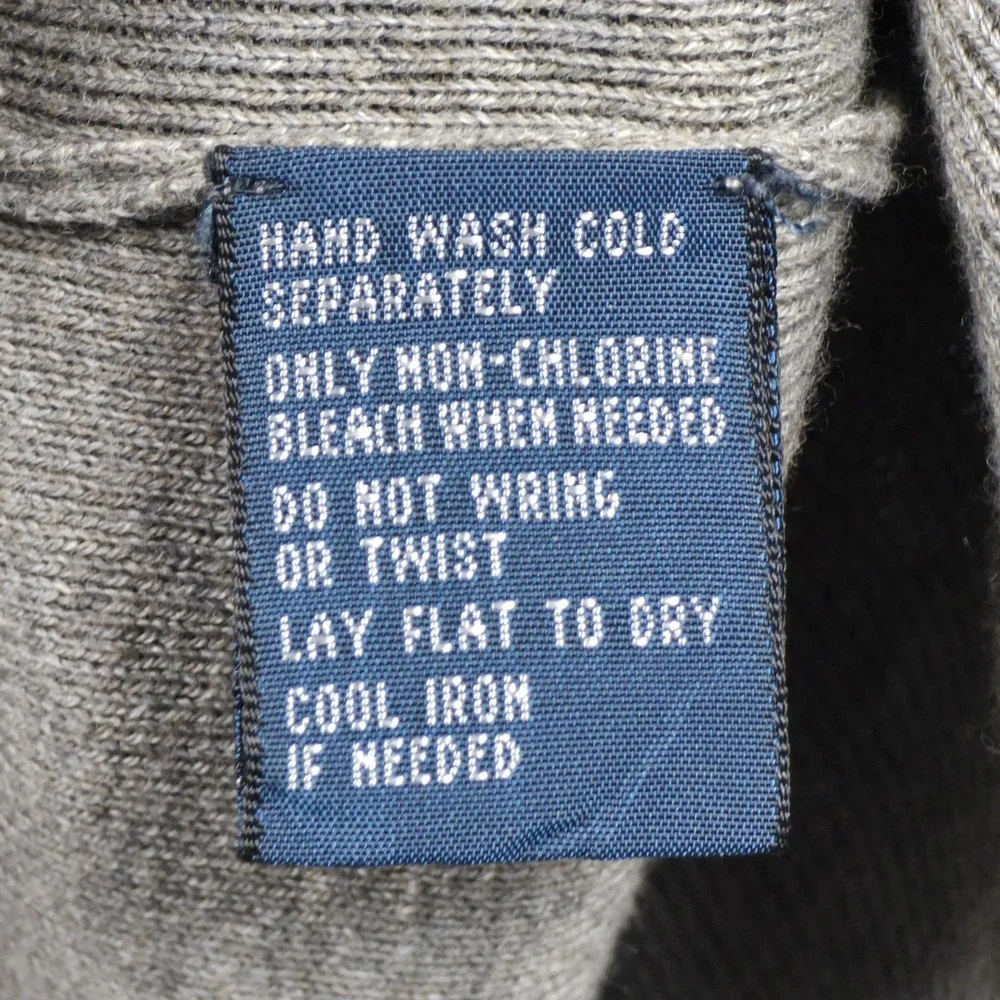 Polo Ralph Lauren XXL Pima Cotton Sweater Vest Gray V-Neck Blue Pony Preppy Golf